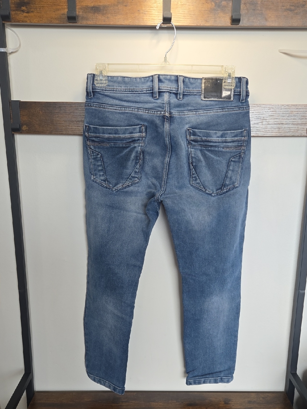 Slim Fit Men's Light Blue Denim Jeans